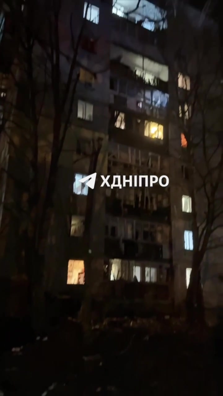 Residential property damaged and at least 4 wounded in Dnipro city as result of drone strikes