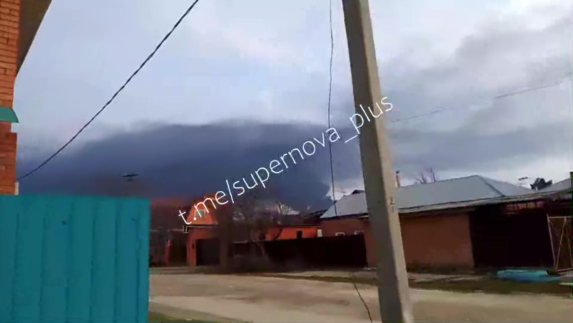 Oil depot is on fire in Labinsk of Krasnodar Krai as result of drone strike