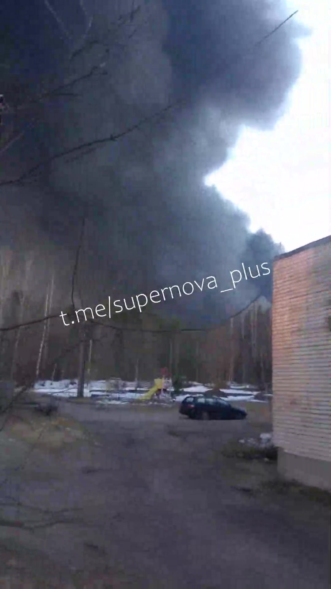 Fire at Primorsk port in Leningrad region of Russia