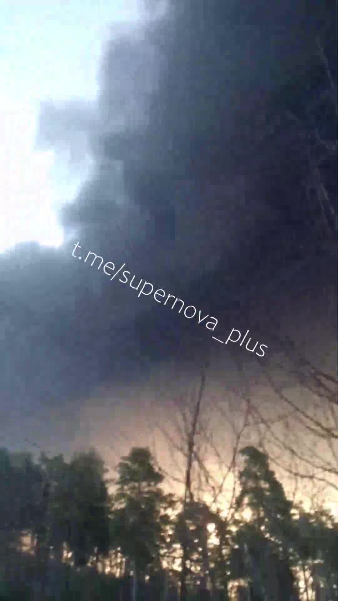 Fire at Primorsk port in Leningrad region of Russia
