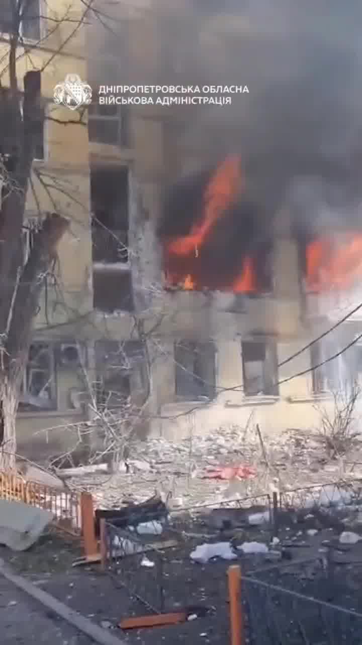 5 people wounded as result of drone strike in Dnipro city