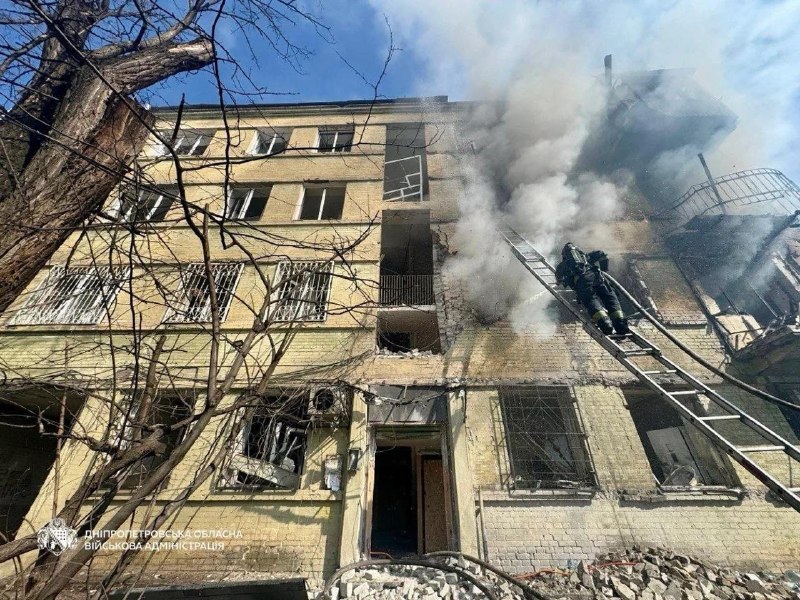 5 people wounded as result of drone strike in Dnipro city