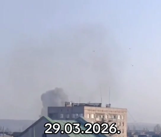 Drones raid in Sloviansk