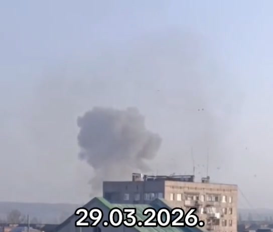 Drones raid in Sloviansk