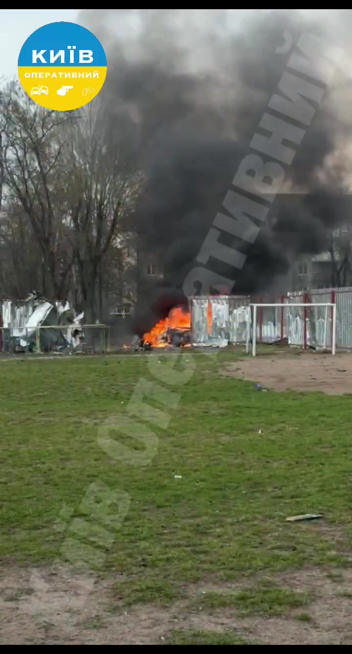 Drone hit residential area near school in Vyshneve