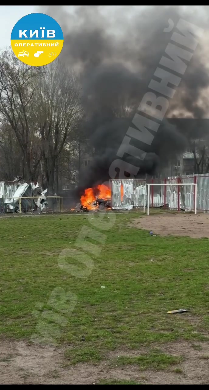 Drone hit residential area near school in Vyshneve