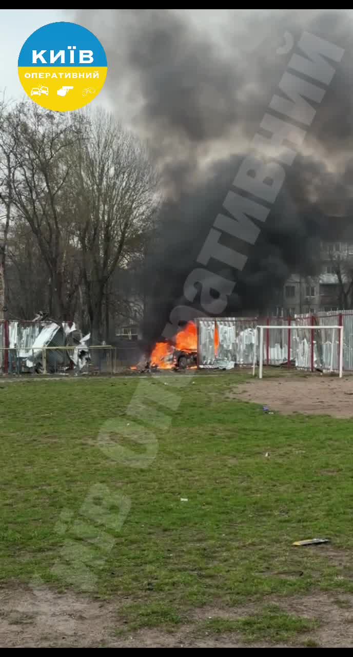 Drone hit residential area near school in Vyshneve