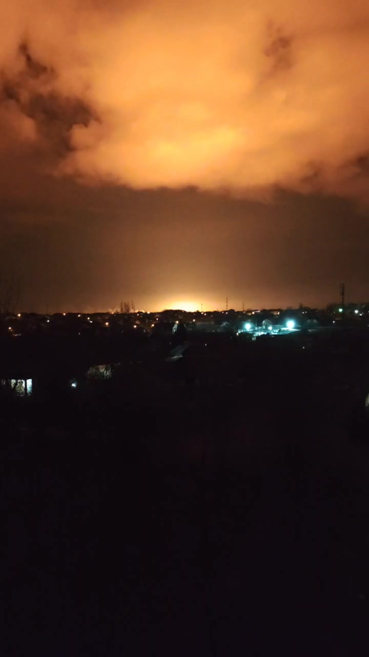 Drones hit ammunition depot in Perevalsk at the occupied part of Luhansk region