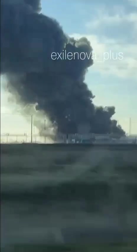 Fire at the oil pipeline Volgograd-Tikhoretsk near Volograd
