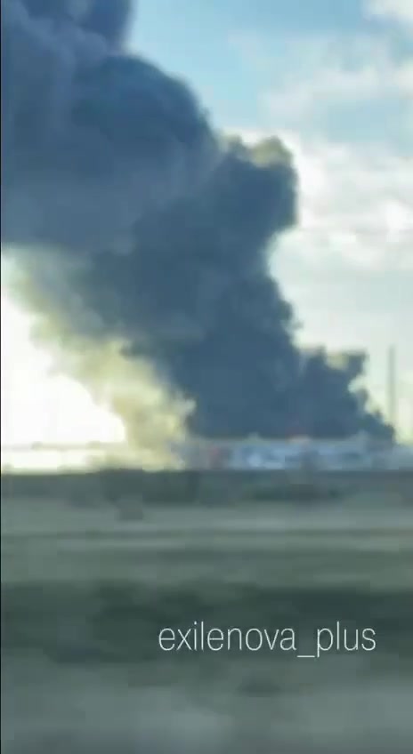 Fire at the oil pipeline Volgograd-Tikhoretsk near Volograd
