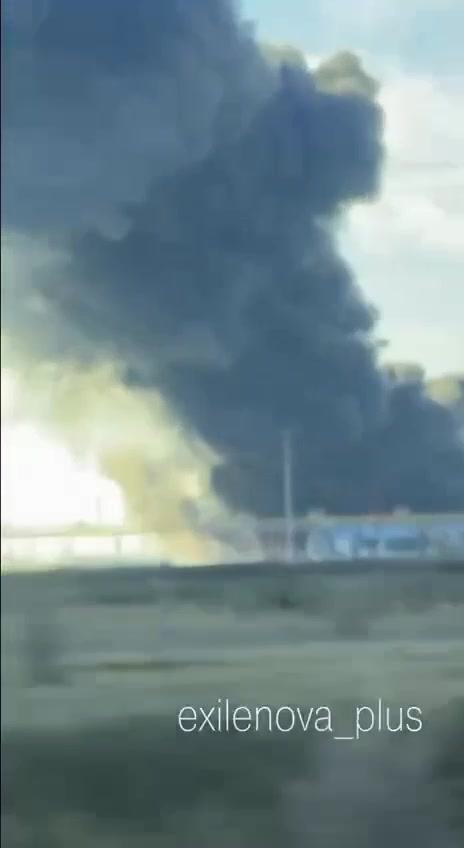 Fire at the oil pipeline Volgograd-Tikhoretsk near Volograd
