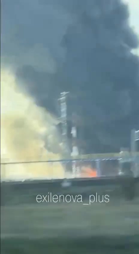 Fire at the oil pipeline Volgograd-Tikhoretsk near Volograd