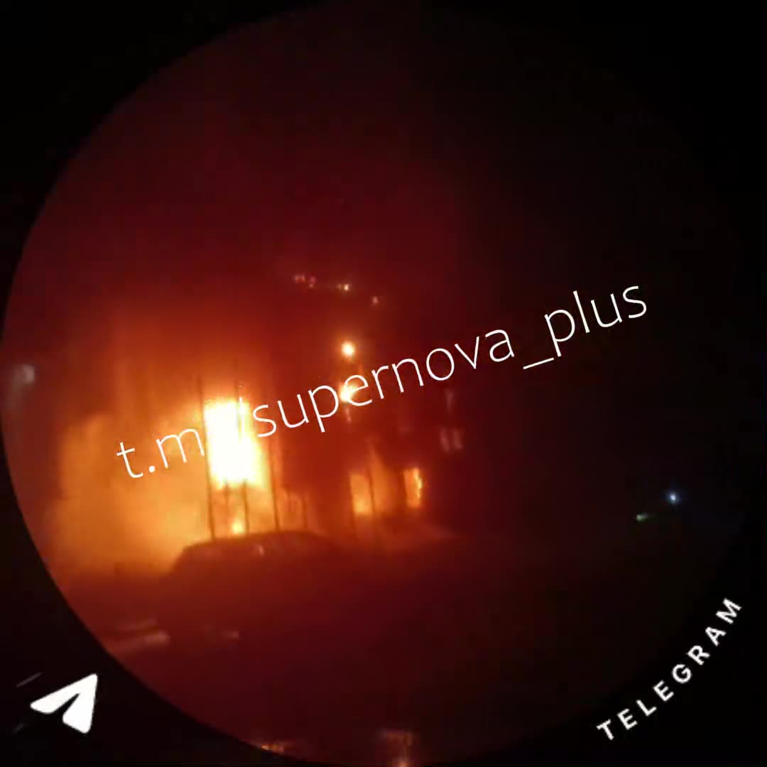 Strikes at the military base in Hirne at the occupied part of Donetsk region of Ukraine