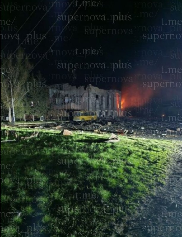 Strikes at the military base in Hirne at the occupied part of Donetsk region of Ukraine