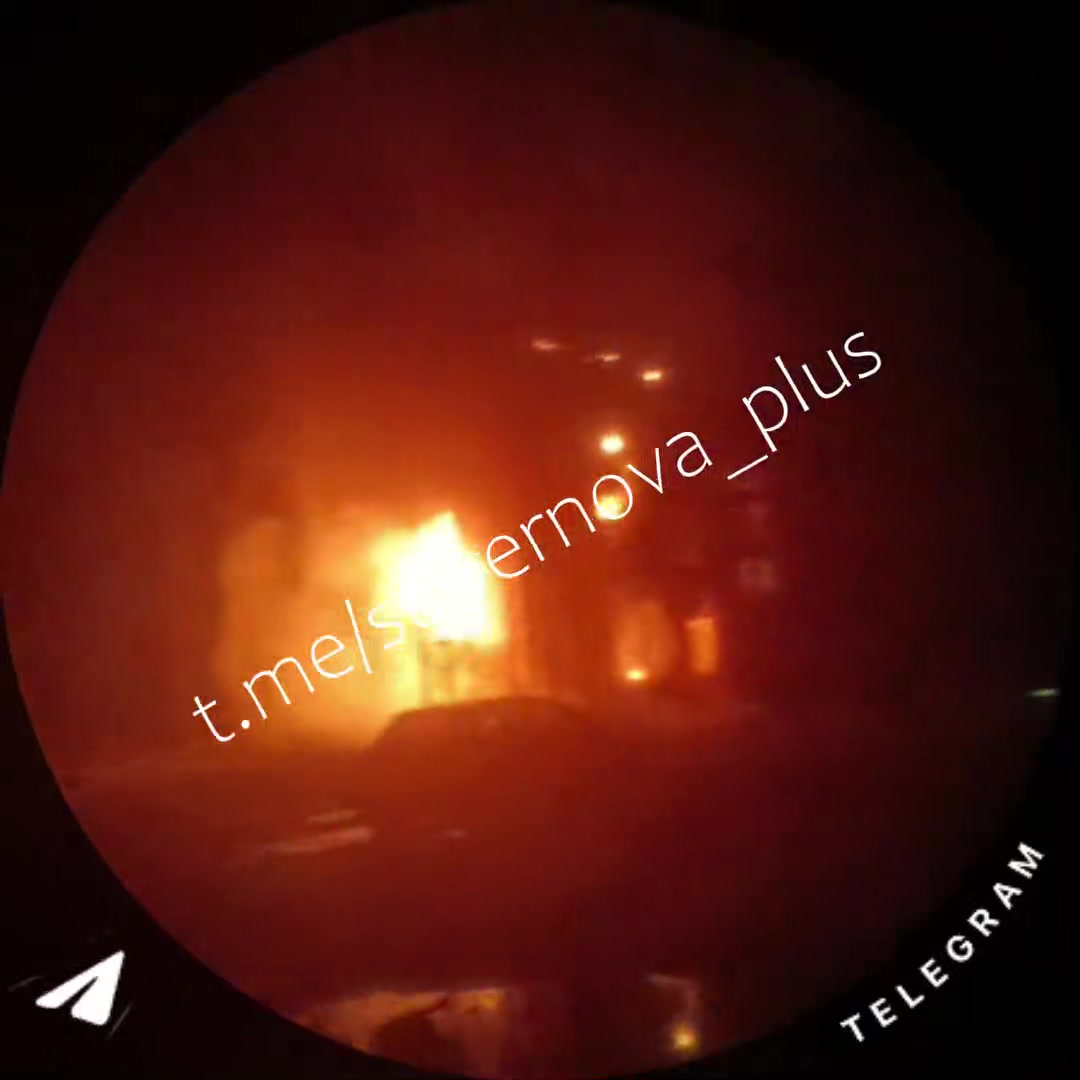Strikes at the military base in Hirne at the occupied part of Donetsk region of Ukraine