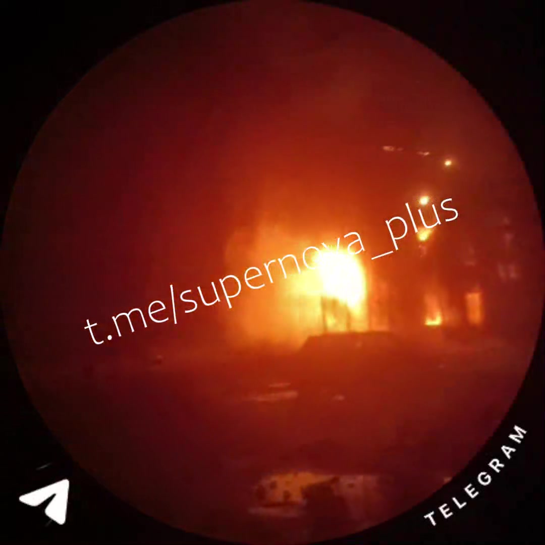 Strikes at the military base in Hirne at the occupied part of Donetsk region of Ukraine