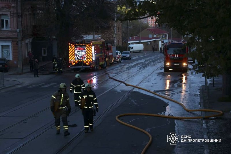 3 people wounded as result of drone strike in Dnipro city. Historical building of one of the universities damaged