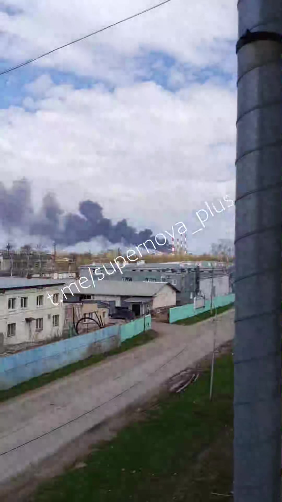 Explosions were reported at the chemical plant in Sterlitamak