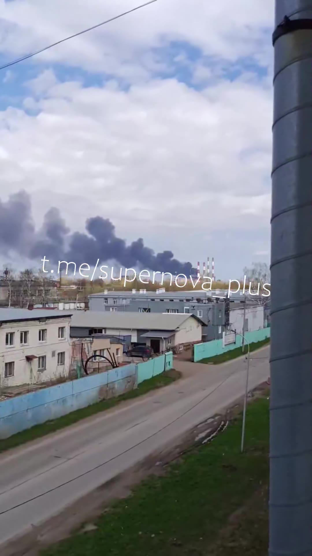 Explosions were reported at the chemical plant in Sterlitamak