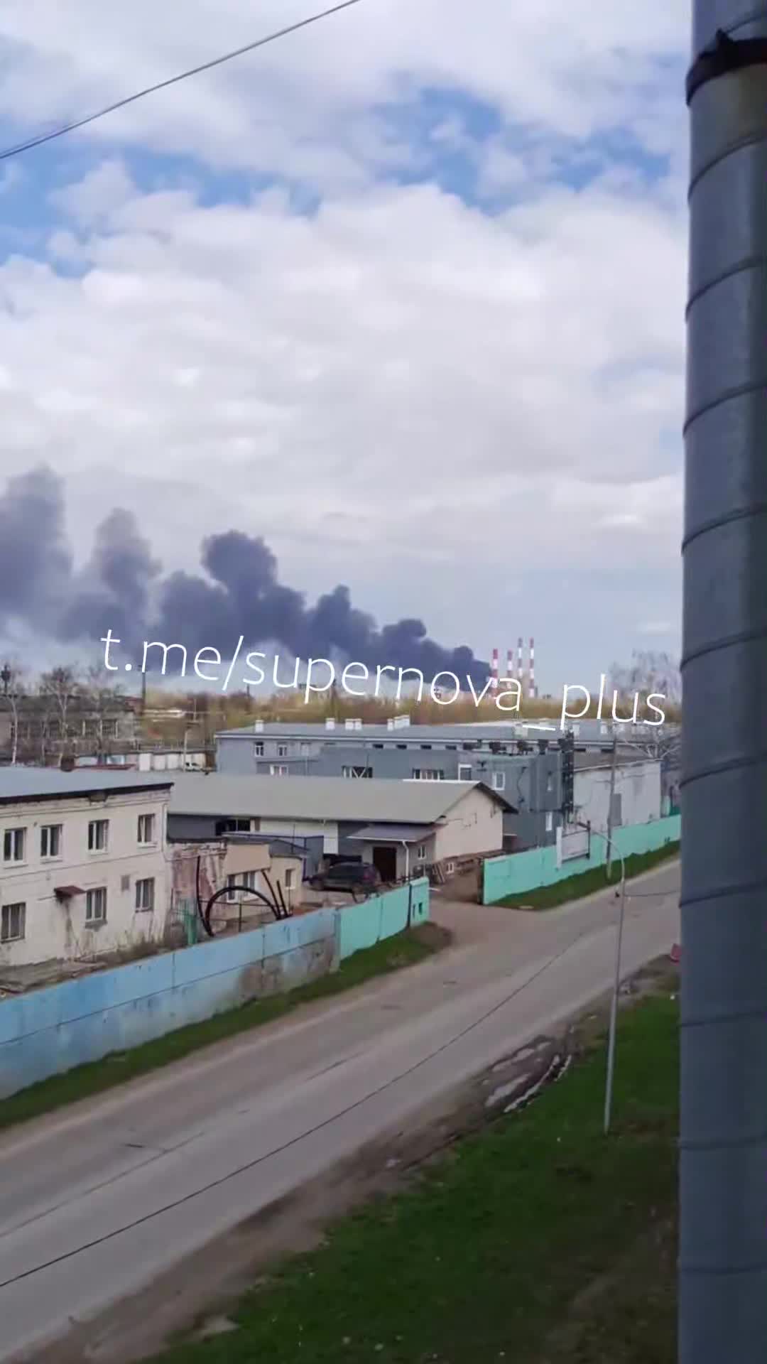Explosions were reported at the chemical plant in Sterlitamak