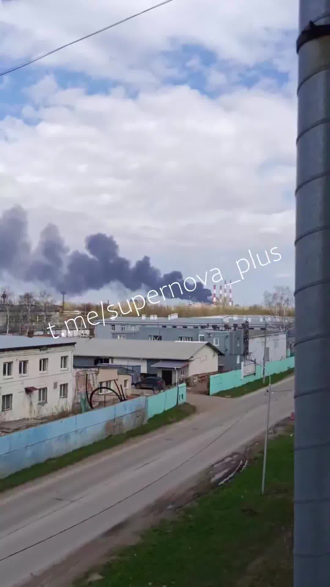 Explosions were reported at the chemical plant in Sterlitamak
