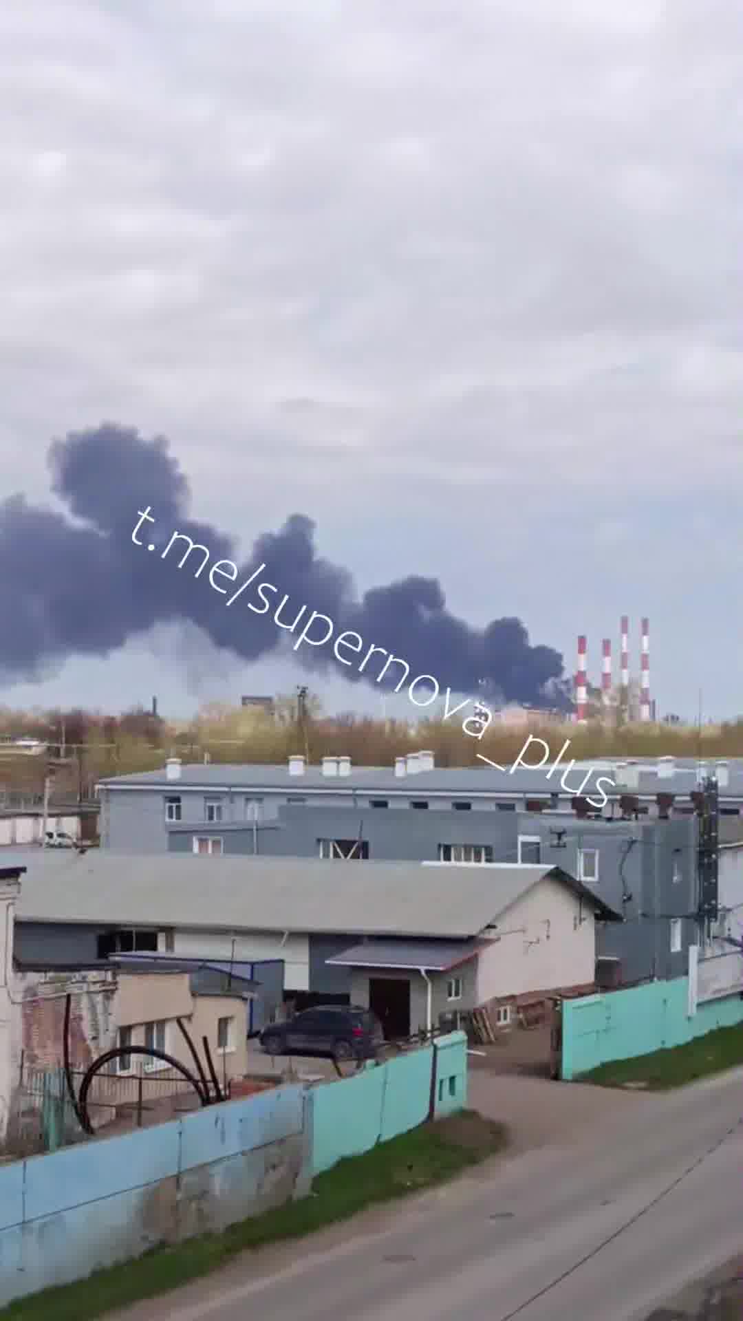Explosions were reported at the chemical plant in Sterlitamak