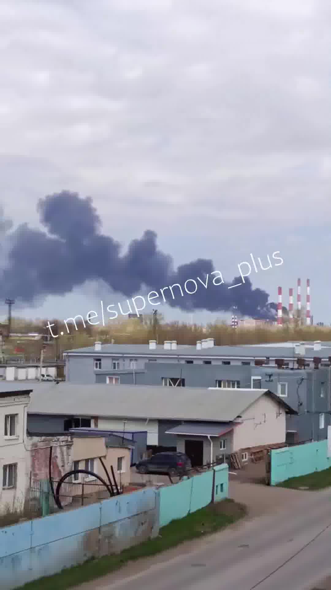 Explosions were reported at the chemical plant in Sterlitamak