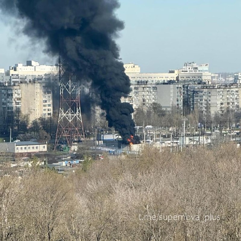 Substation Yuzhnaya is on fire near Belgorod