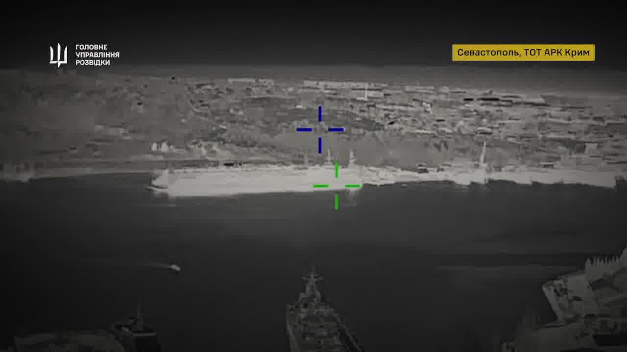Ukraine’s military intelligence (HUR) reports successful strikes in temporarily occupied Crimea on two large Russian landing ships: the Project 775 Yamal and the Project 1171 Nikolai Filchenkov