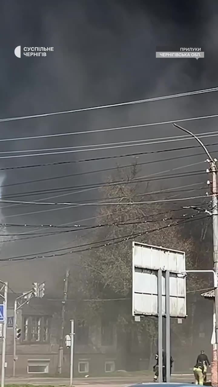 1 person wounded as result of drone strike at the police station in Pryluky of Chernihiv region