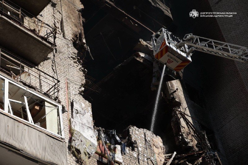 2 people killed, 10 wounded as result of Russian drones strike in Dnipro city