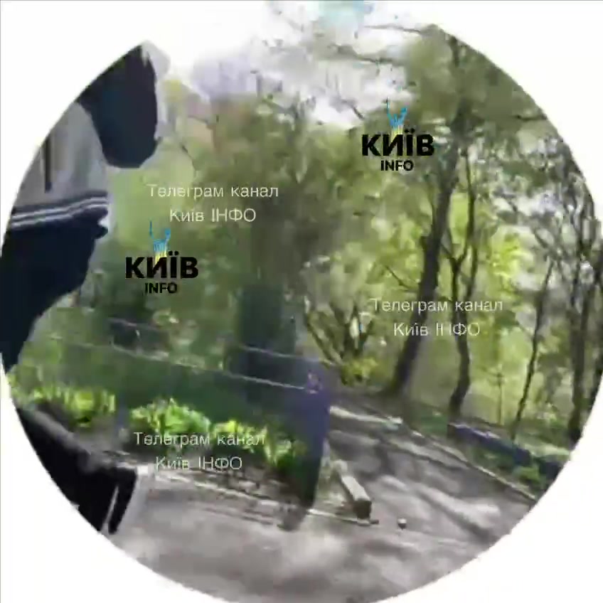 Drone crashed into the yard in Kyiv