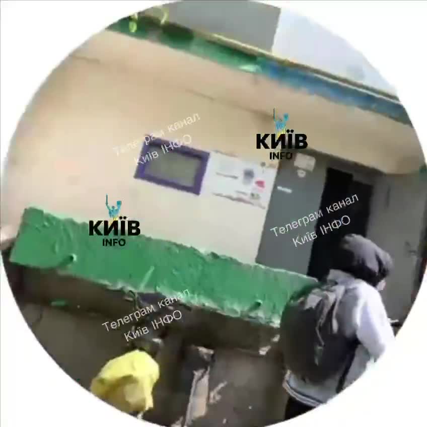 Drone crashed into the yard in Kyiv