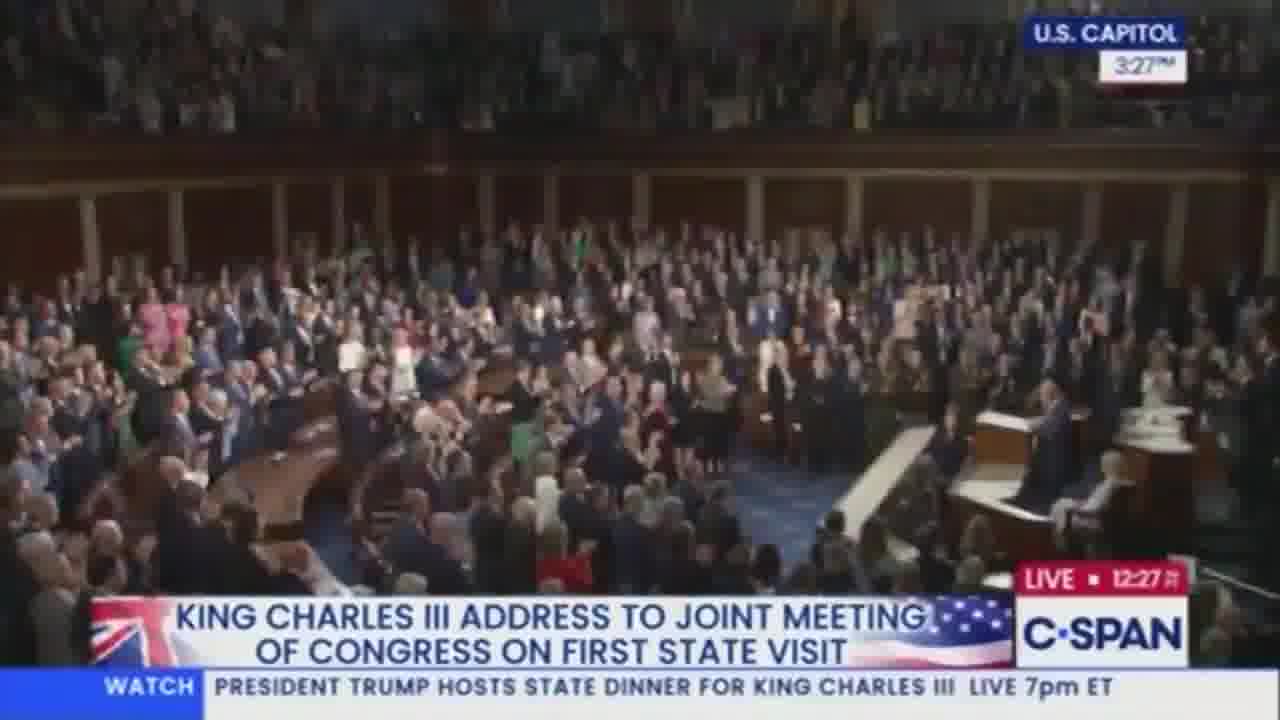 King Charles reminds Trump and MAGA that NATO invoked Article 5 for the first time after 9/11, when all alliance members came to the aid of the United States. “Today, Mr. Speaker, that same unyielding resolve is needed for the defense of Ukraine and her most courageous people,” the king said, receiving a standing ovation