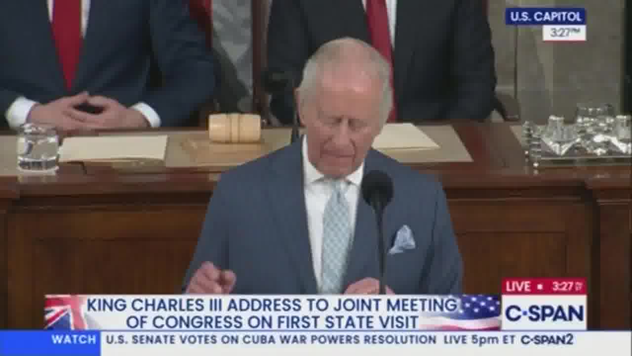 King Charles reminds Trump and MAGA that NATO invoked Article 5 for the first time after 9/11, when all alliance members came to the aid of the United States. “Today, Mr. Speaker, that same unyielding resolve is needed for the defense of Ukraine and her most courageous people,” the king said, receiving a standing ovation