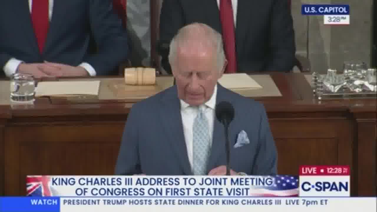 King Charles reminds Trump and MAGA that NATO invoked Article 5 for the first time after 9/11, when all alliance members came to the aid of the United States. “Today, Mr. Speaker, that same unyielding resolve is needed for the defense of Ukraine and her most courageous people,” the king said, receiving a standing ovation