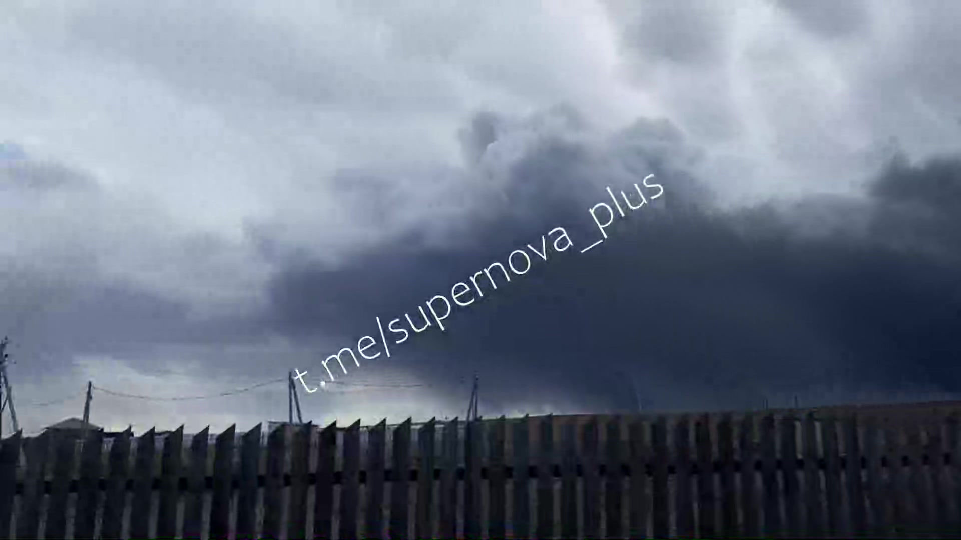 Thick smoke and rain with oil particles in Perm after drones raid