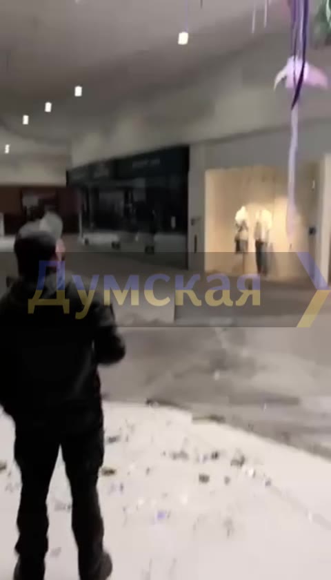 Damage at the mall in Odesa as result of drone strike