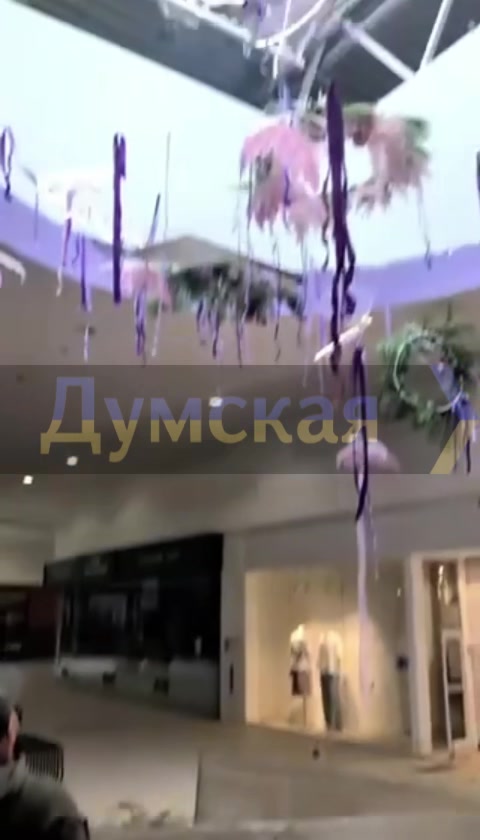 Damage at the mall in Odesa as result of drone strike