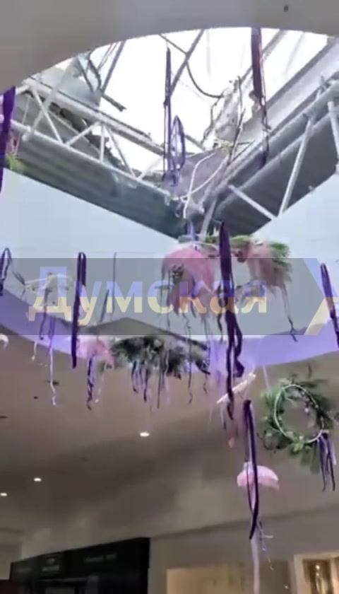 Damage at the mall in Odesa as result of drone strike