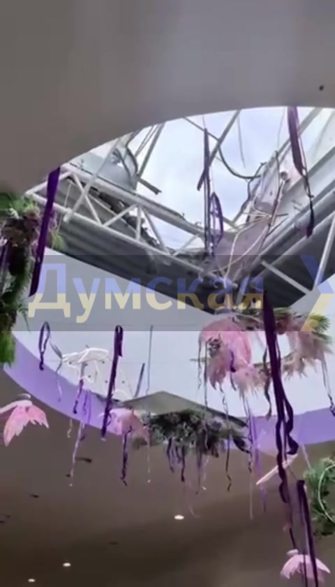 Damage at the mall in Odesa as result of drone strike