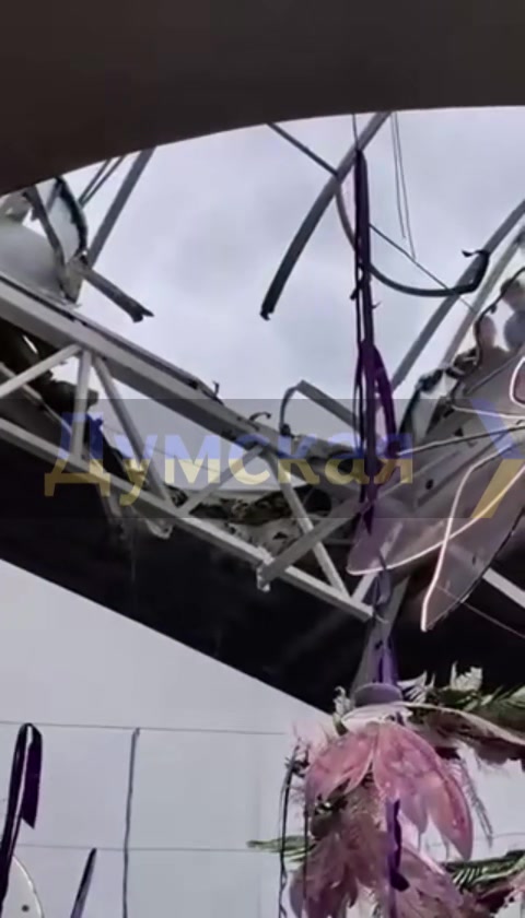 Damage at the mall in Odesa as result of drone strike