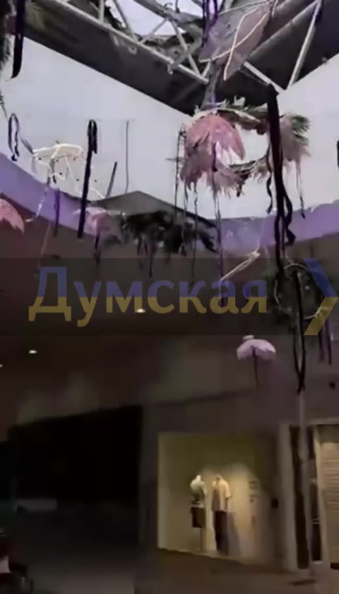 Damage at the mall in Odesa as result of drone strike