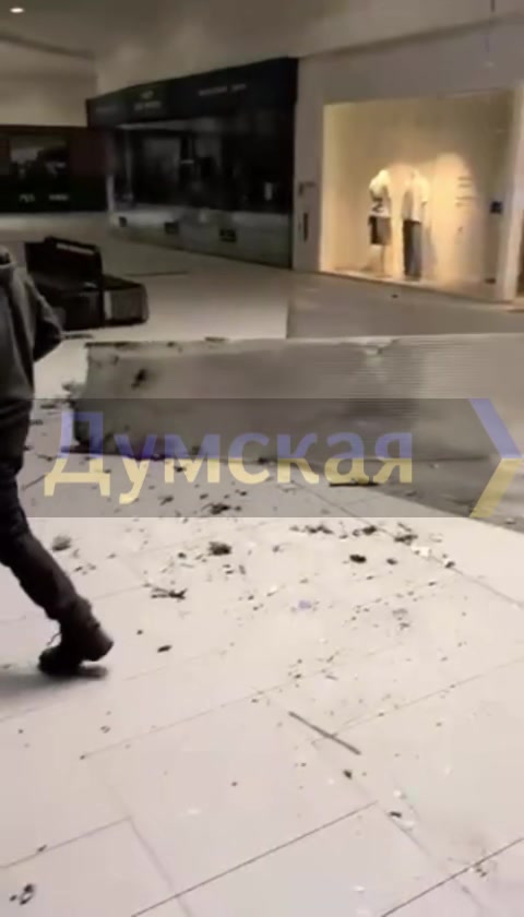 Damage at the mall in Odesa as result of drone strike