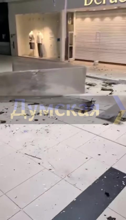 Damage at the mall in Odesa as result of drone strike