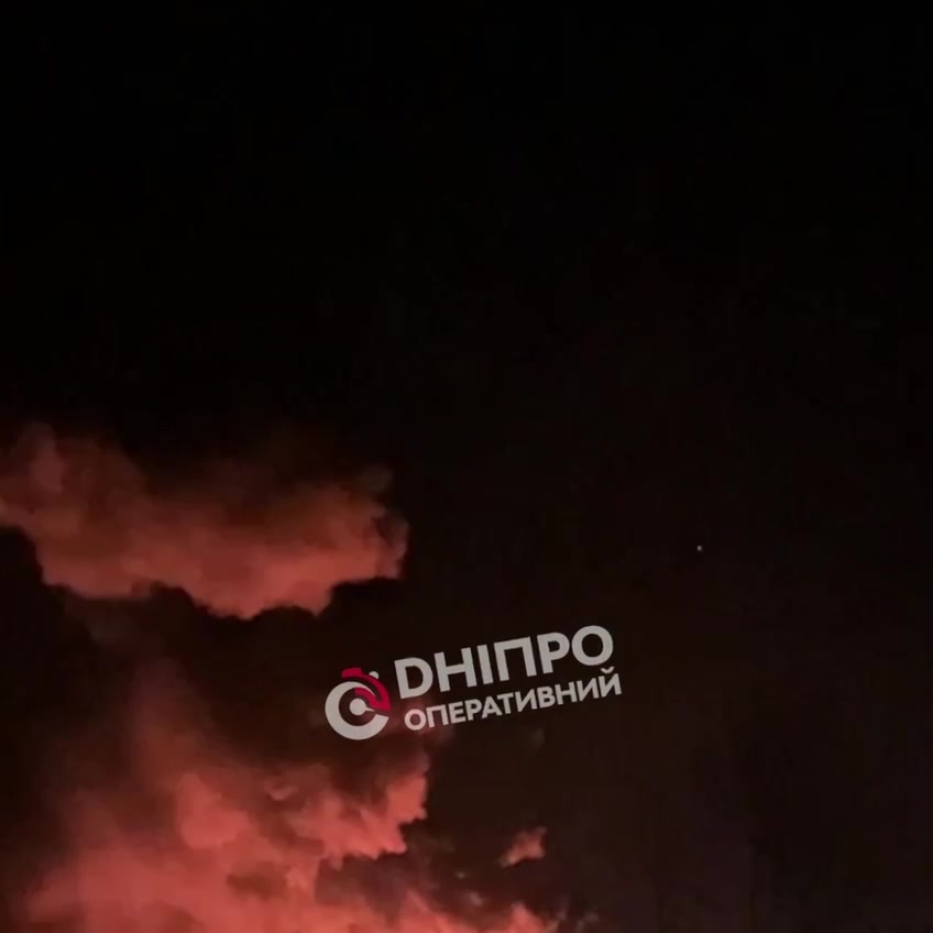 Explosions were reported near Dnipro city