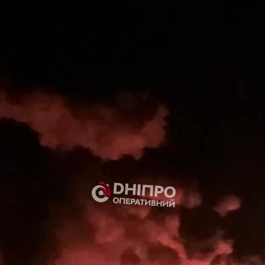 Explosions were reported near Dnipro city