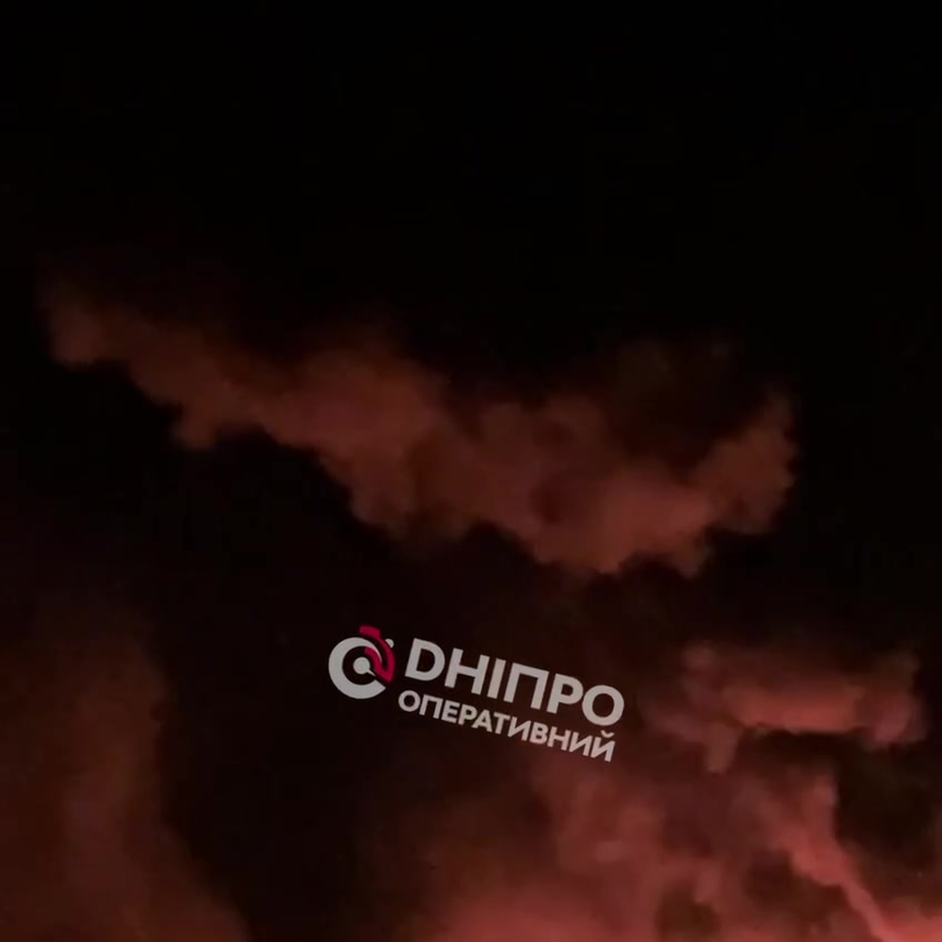 Explosions were reported near Dnipro city