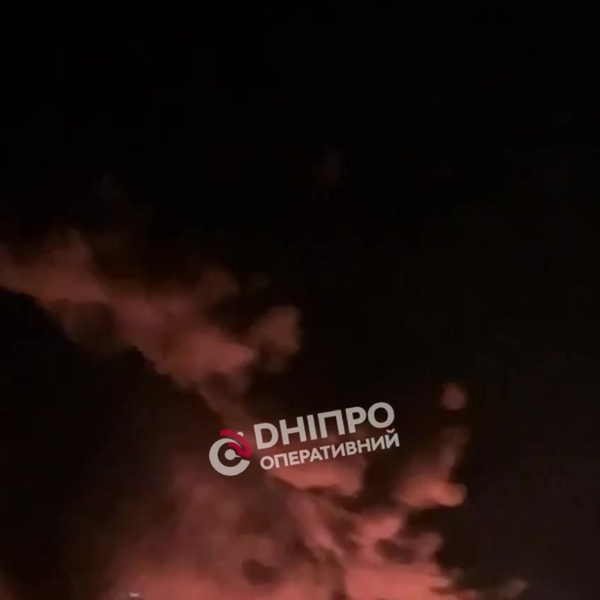 Explosions were reported near Dnipro city