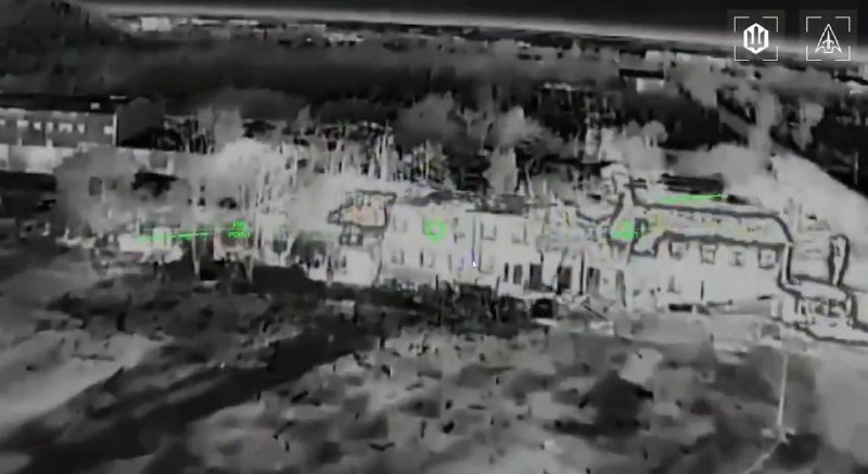 Multiple casualties among Russian troops as result of drones strikes in Kadiivka earlier